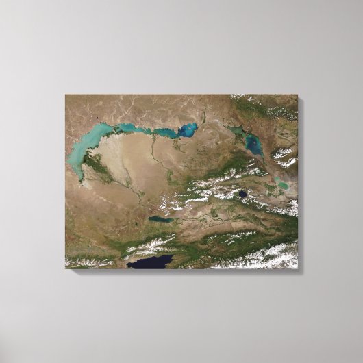 Balkhash-See in Ostkasachstan Leinwanddruck (Vorderseite)