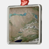 Balkhash-See in Ostkasachstan Ornament Aus Metall (Links)