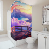 Balkon Duschvorhang (Beispiel)