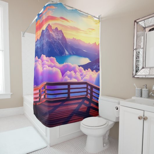 Balkon Duschvorhang (Beispiel)