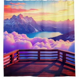 Balkon Duschvorhang