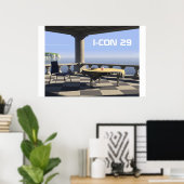 Balkon, I-CON 29 Poster (Heimbüro)