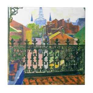 Balkon im französischen Viertel Fliese