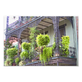 Balkon im Französischen Viertel, New Orleans, LA Fotodruck
