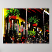 Balkon im französischen Viertel Poster (Vorne)