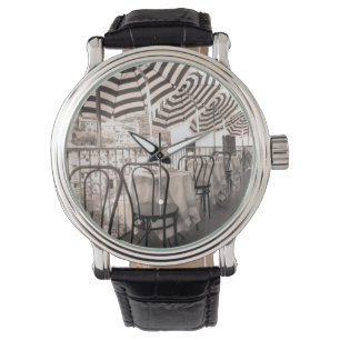 Balkon mit kleinem Restaurant, Italien Armbanduhr