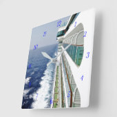 Balkon-Reihen-Zeit Quadratische Wanduhr (Winkel)