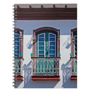 Balkone auf der Fassade in Diamantina, Minas Gerai Notizblock