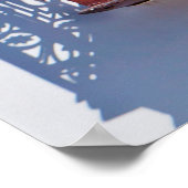 Balkone auf der Fassade in Diamantina, Minas Gerai Poster (Ecke)