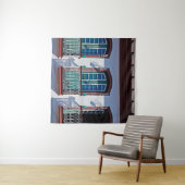 Balkone auf der Fassade in Diamantina, Minas Gerai Wandteppich (Beispiel (Horizontal))