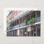 Balkone im französischen Viertel Postkarte (Vorne/Hinten)