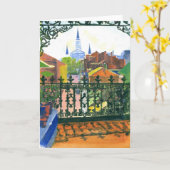 Balkonkarte für das Französische Viertel Karte (Gelbe Blume)