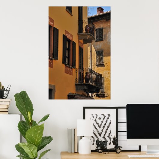 Balkons und Türposter Poster (Heimbüro)