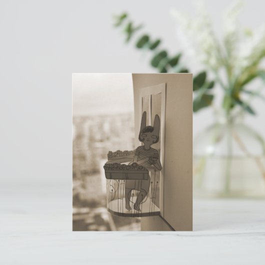 Balkony Postkarte (Stehend Vorderseite)