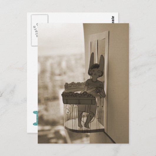 Balkony Postkarte (Vorne/Hinten)