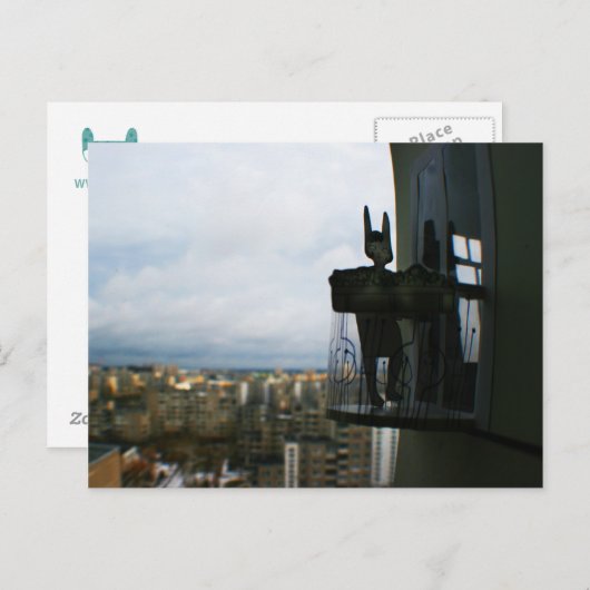 Balkony Postkarte (Vorne/Hinten)