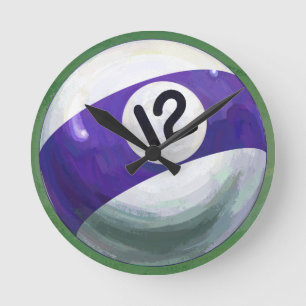 Ball 12 runde wanduhr