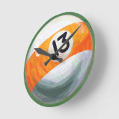 Ball 13 runde wanduhr (Winkel)