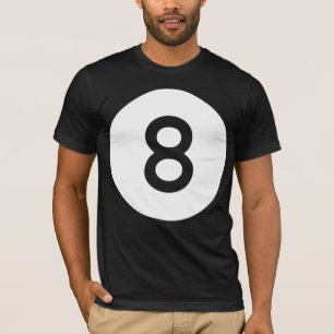 Ball 8 Ball/acht - säubern Sie T-Shirt