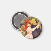 Ball am Moulin de la Galett Auguste Renoir Magnet (Vorderseite/Rückseite)