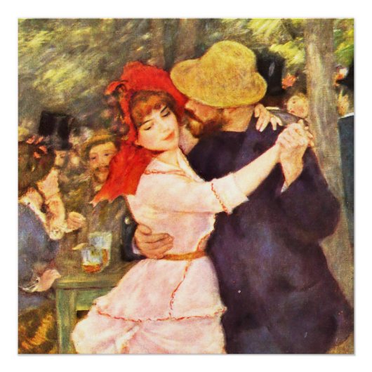 Ball am Moulin de la Galett Auguste Renoir Poster (Vorderseite)