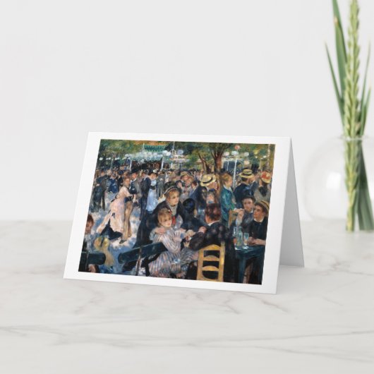 Ball am Moulin de la Galette, Auguste Renoir Karte (Vorderseite)