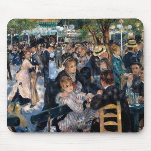 Ball am Moulin de la Galette, Auguste Renoir Mousepad (Vorne)