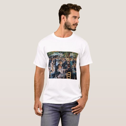 Ball am Moulin de la Galette, Auguste Renoir T-Shirt (Vorne ganz)