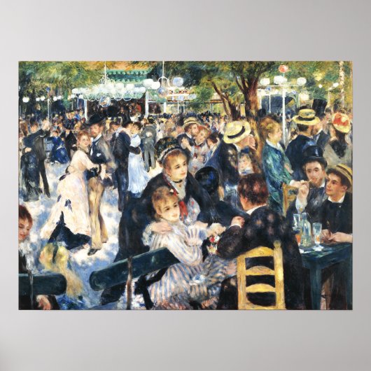 Ball am Moulin de la Galette Party Renoir Poster (Vorne)