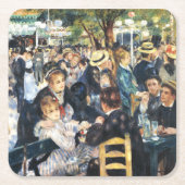 Ball am Moulin de la Galette Party Renoir Rechteckiger Pappuntersetzer (Vorderseite)
