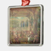 Ball am Opernde Paris Silbernes Ornament (Links)