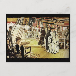 Ball an Bord Postkarte