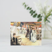 Ball an Bord von James Tissot Postkarte (Stehend Vorderseite)