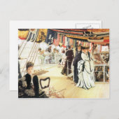 Ball an Bord von James Tissot Postkarte (Vorne/Hinten)