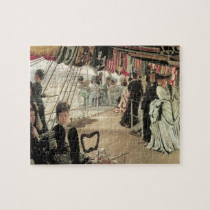 Ball an Bord von James Tissot, Viktorianische Kuns Puzzle