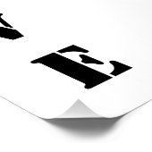 Ball and Net Design I Liebe Netball Poster (Ecke)