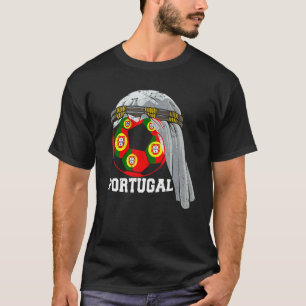 Ball Arab Keffiyeh Footb für die Flagge Portugals T-Shirt