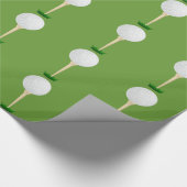 Ball auf Abschlagpapier. Geschenkpapier (Ecke)