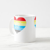Ball aus Garn und Stricknadeln stricken Kaffeetasse (Vorderseite Links)