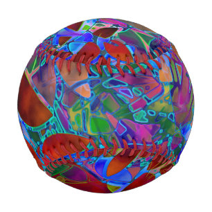 Ball Baseball Abstraktes Hartglas