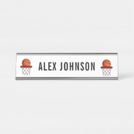 Ball & Basketball Basketball Basketballtrainer nac Schreibtischnamensplakette