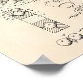 Ball Bearing 1933 Patent Art Old Peper Poster (Ecke)