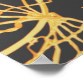 Ball-Bild mit Netball-Slogan Poster (Ecke)