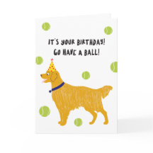 Ball Birthday Card
