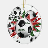 Ball Blowout Keramikornament (Links)