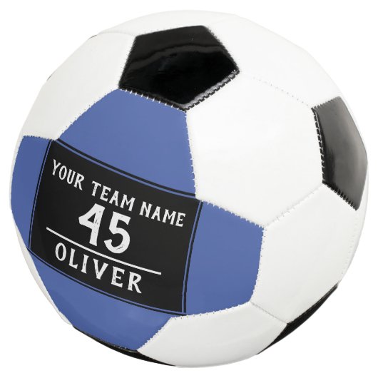 Ball Blue Black mit Teamname (Dreiviertel)
