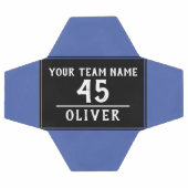 Ball Blue Black mit Teamname (Flach)