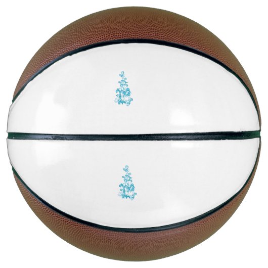 Ball Blue, Medium Turquoise Dekoration Basketball (Vorderseite)