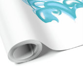 Ball Blue, Medium Turquoise Dekoration Geschenkpapier (Rolleneckpunkt)
