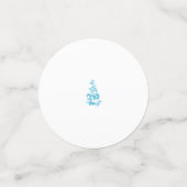 Ball Blue, Medium Turquoise Dekoration Konfetti (Klein Vorderseite)